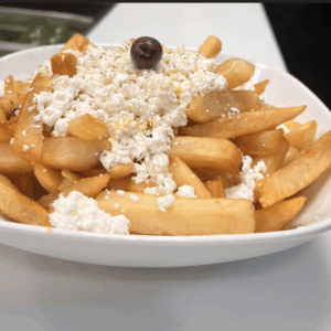 Feta loaded fries